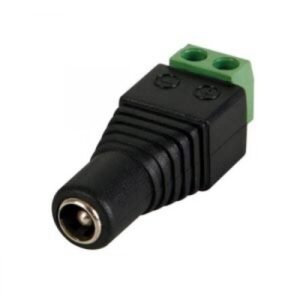DC Power Jack Female Connector with 2 pin Screw Terminal