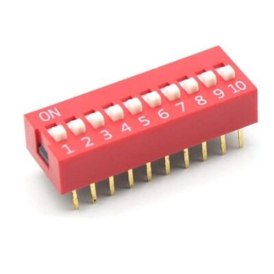 10 Way Slide Dip Switch 2.54mm Pitch - ComponentsTree.com