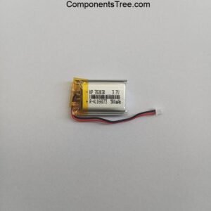 3.7V 500mAH (Lithium Polymer) Lipo Rechargeable Battery