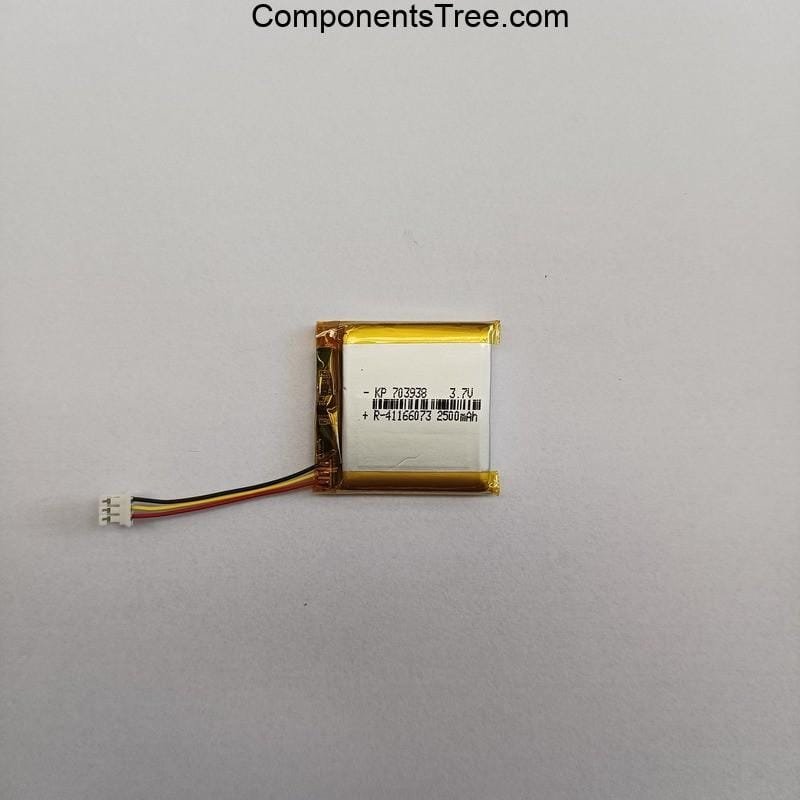 3.7V 2500mAH (Lithium Polymer) Lipo Rechargeable Battery
