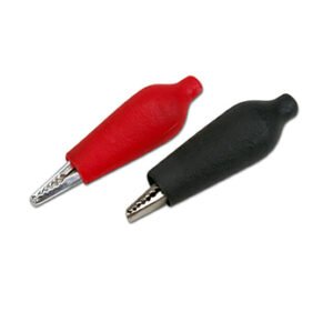 Crocodile Clip Black & Red Pair