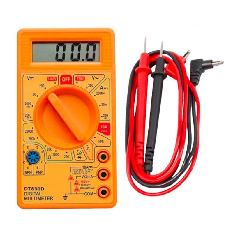 DT830D 1000V DC and 750V AC Digital Multimeter