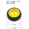 Track Wheel for BO Motor Yellow (65mm x 26mm) Track Wheel for BO Motor Yellow (65mm x 26mm)