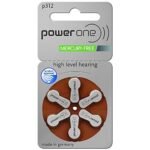 PowerOne P312 Hearing AID Battery - 6 Pieces Pack
