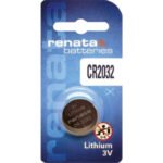 Renata CR2032 3V 225mAh Lithium Coin Cell Battery