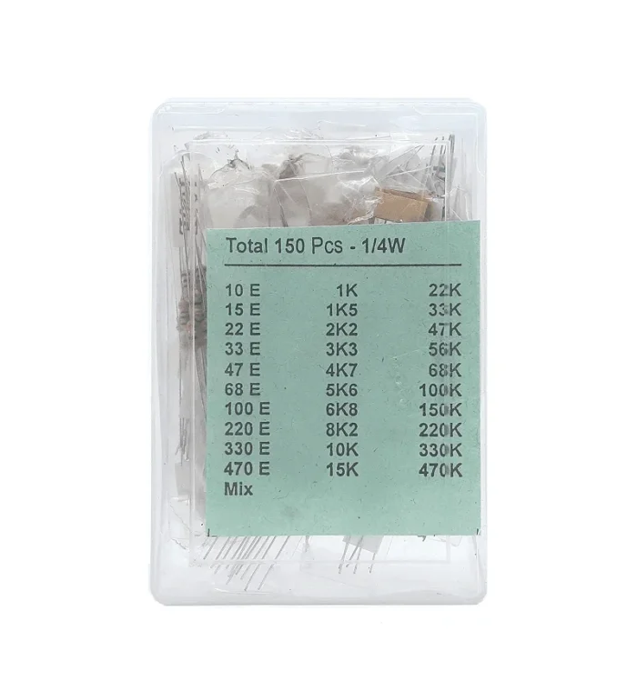 Resistance Box Mix Resistor Pack 1/4 Watt - ComponentsTree.com