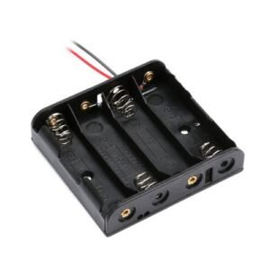 4xAA Battery Holder - Black - Good Quality