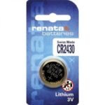 Renata CR2430 3V 285mAh Lithium Coin Cell Battery