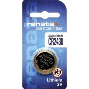 Renata CR2430 3V 285mAh Lithium Coin Cell Battery