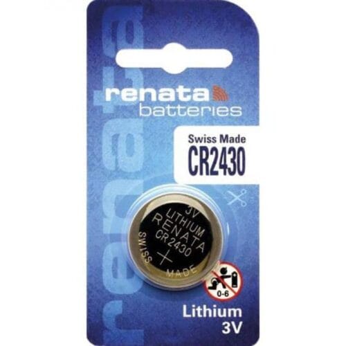 Renata CR2430 3V 285mAh Lithium Coin Cell Battery