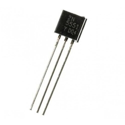 (Pack of 5) 2N5551 NPN General Purpose Amplifier Transistor 160V 600mA TO-92 Package