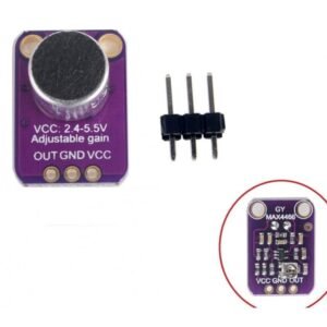 MAX4466 Electret Microphone Amplifier with Adjustable Gain Module