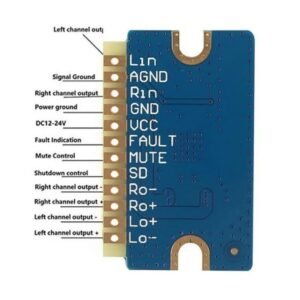 YL2020 20W plus 20W Class D 12V-24V Mini Digital Power Amplifier Module