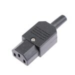 Female Power Entry Connector Plug Socket Straight