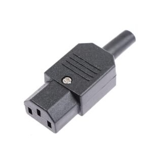 Female Power Entry Connector Plug Socket Straight