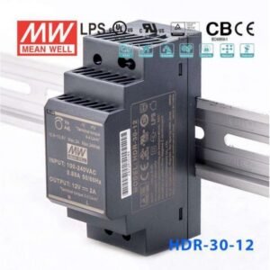 HDR-30-12 Mean well SMPS - 12V 2A 24W Din Rail Metal Power Supply