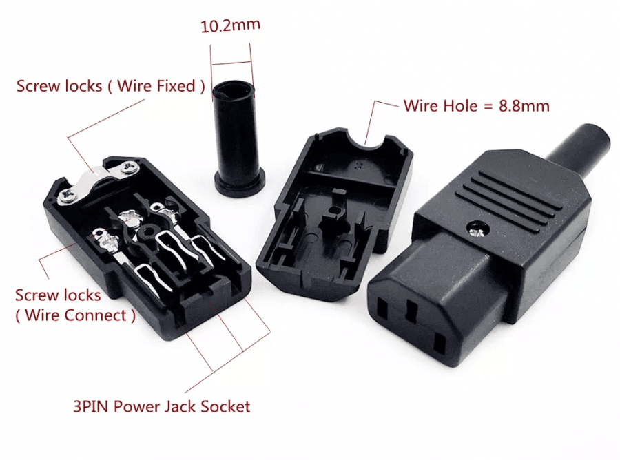PX0587 Female Power Entry Connector Plug Socket