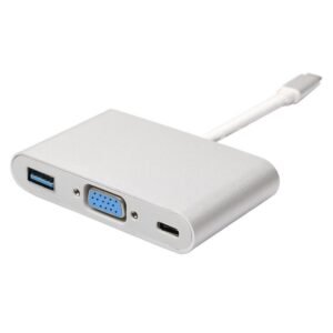 USB 3.1 Type C to VGA + USB3.0 + Type C Adapter Converter