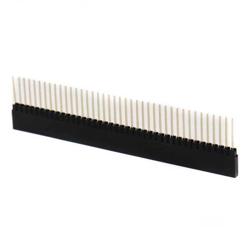 40 Pins 2.54mm Pitch Straight Long Female Berg Strip Connector