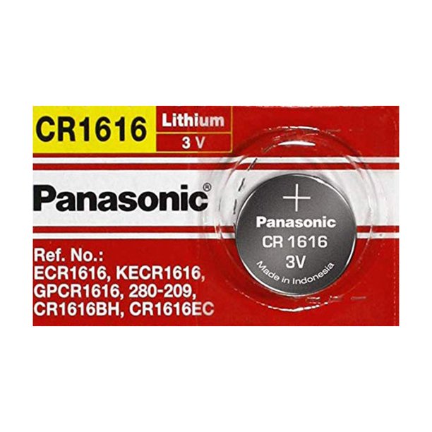 Panasonic CR1620 75mAh 3V Lithium (LiMnO2) Coin Cell Battery - 1 Piece Tear  Strip, Sold Individually