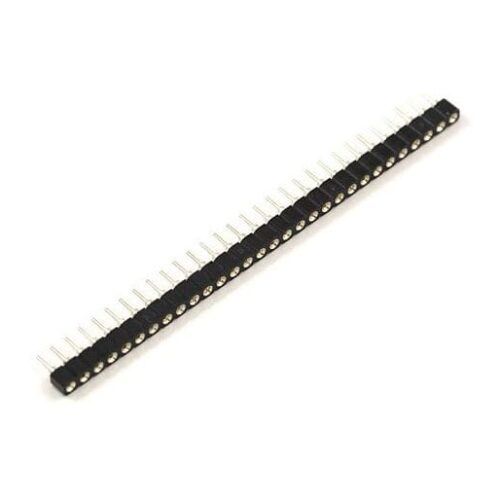 Machined Female Header Strip Round Pin (2.54mm Pitch) SIL