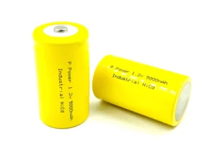Size-D Cell NiCd Rechargeable Battery with Button Top
