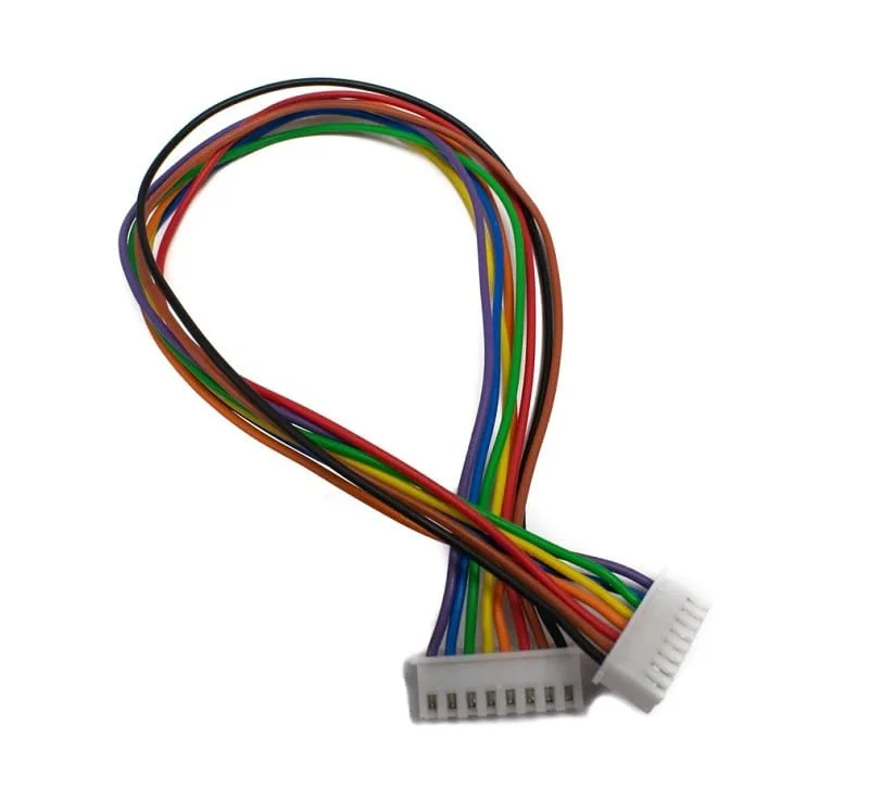 8 Pin JST-XH Double Side Female Connector with 300mm Wire – 2.54mm Pitch Polarized Cable