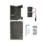 Aluminum Heat Sink Case with Double Fans for Raspberry Pi 4 Model B