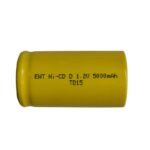 5000mAh 1.2V Size-D Cell NiCd Rechargeable Battery with Button Top