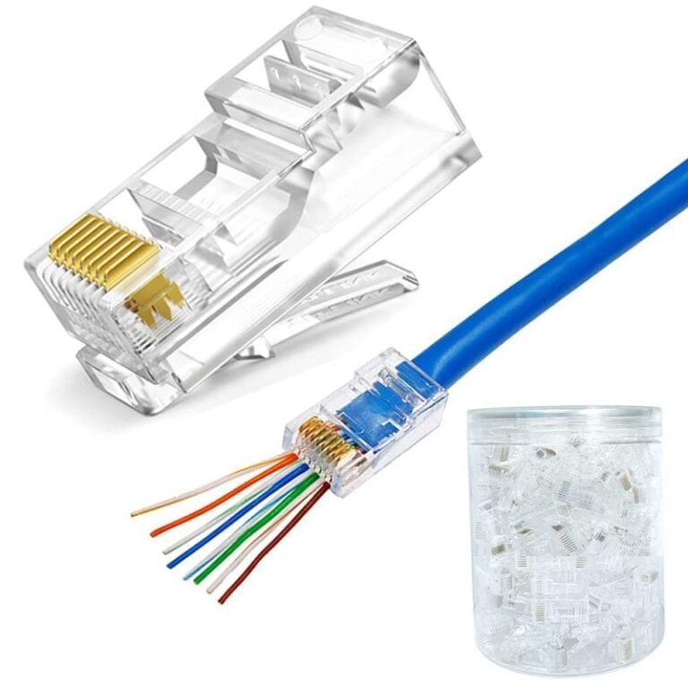 (Pack of 5) RJ45 8P 8C Ethernet Male Plug Connector - ComponentsTree.com