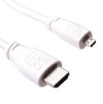 Official Micro-HDMI (Male) to Standard HDMI (Male) Cable for Raspberry Pi