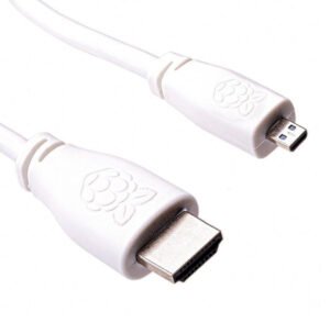 Official Micro-HDMI (Male) to Standard HDMI (Male) Cable for Raspberry Pi