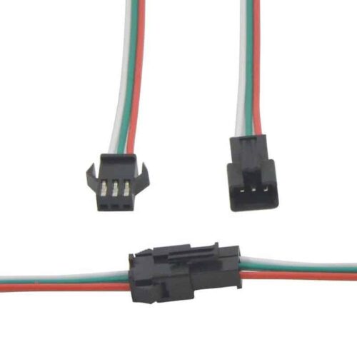 JST SM 2 Pin Plug Male and Female Connector with Wire