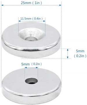 Neodymium Ring Countersunk Magnet