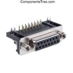 DB15 Male PCB Mount Right Angle Connector