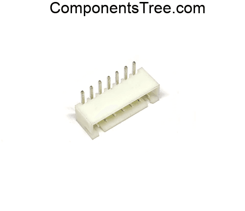 7 Pin JST-XH Male Right Angle 2515 Connector 2.54mm Pitch