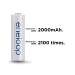 Panasonic Eneloop AA 2000mAh NiCd/NiMh Battery – Pack of 4 - Image 2