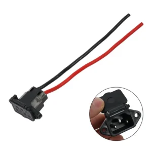 3 Pin Male Connector Power Socket with Wire