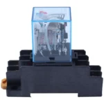 Coil DPDT Power Relay MY2N 8 Pin with Socket Base (2 change over relay)