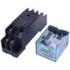 220V/240V AC Coil DPDT Power Relay MY2N 8 Pin with Socket Base (2 change over relay)