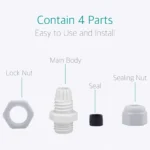 PG7 Gland Waterproof IP68 Nylon Plastic Cable Gland Connector - Image 3
