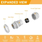 PG7 Gland Waterproof IP68 Nylon Plastic Cable Gland Connector - Image 5