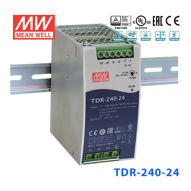 tdr-240-24 mean well power supply