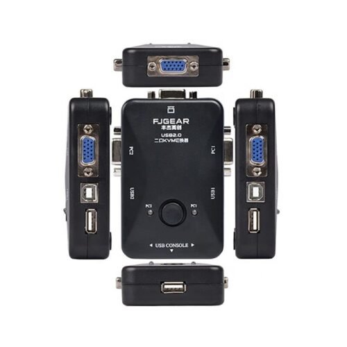 2 Port KVM Switch VGA USB Console