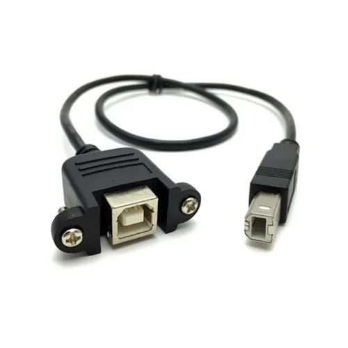 USB 2.0 B Female to male printer cable