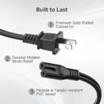 AC Power Cord 2 Pin Philips pin