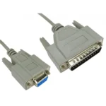 DB25 (25 pin) Male to DB9 Serial RS232 Female Cable