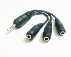 3.5mm Stereo Auxiliary Jack 3in1 Audio Splitter