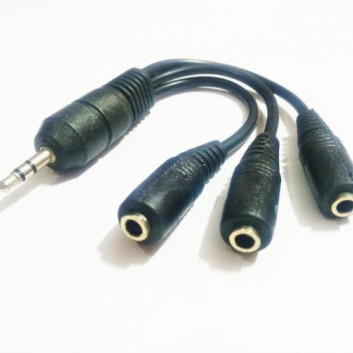 3.5mm Stereo Auxiliary Jack 3in1 Audio Splitter