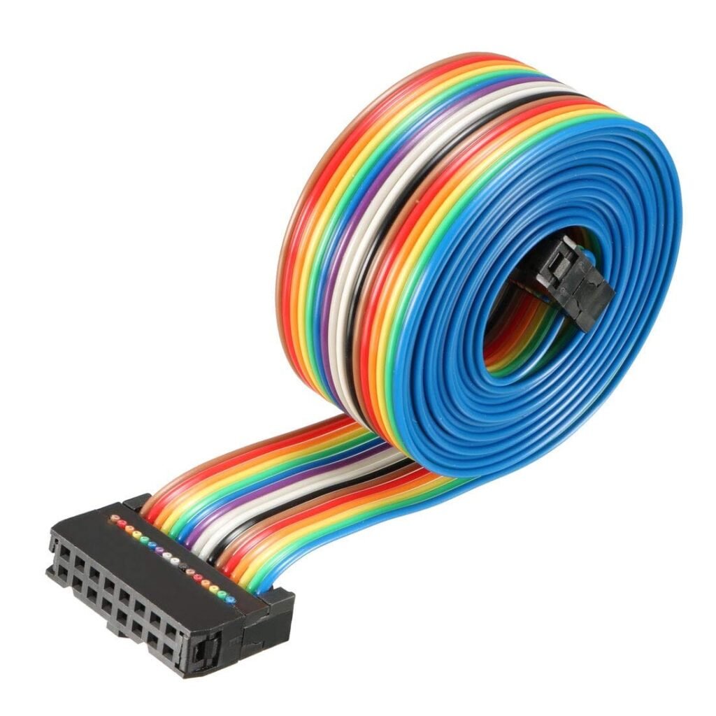 16 Pin (16 core) Multicolor Flat Ribbon Cable (FRC) with Female to ...